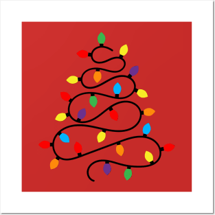 Lights Christmas Tree Posters and Art